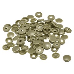 100Pcs 5mm Hinged Screw Cover Caps Plastic Fold Screw Snap Covers Green
