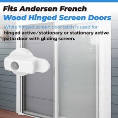 Replacement Andersen Screen Door Latch Compatible with White