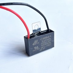 CBB61 250V Capacitor 2 wires 1/2/3/3.5/4/5/6/6.5/7/8/9/10/12/15/18/20/25/30 UF