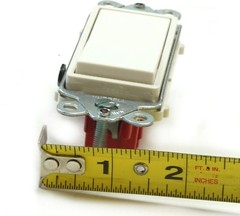 Hubbell HBL2121W Single Pole AC Rocker Wall Switch 20A 120/277V White. USA