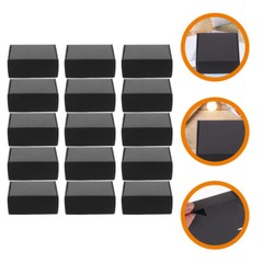 15pcs Small Corrugated Mailer Boxes with Lids for Mailing and Packaging Black