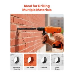Uimoso Diamond Core Drill Bit 1 inch Diameter with 9-1/2 inch Drilling Depth