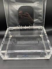 NALGENE Acrylic 12 x 9 x 4” Laboratory Beta Radiation Storage Box 6740-1108