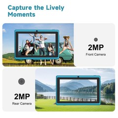 Tablet 7Inch Android 14.0 with Protective Case,8GBRAM（3GB+5GB expendʌ
