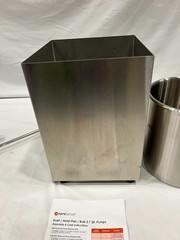 ServSense Single 3.7 Qt. Stainless Steel Condiment Pump Dispenser