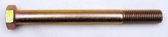 (1) Grade 8 Hex Head 1-8 x 10 Cap Screws Bolts Coarse Yellow Zinc 1″ x 10″ EACH
