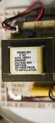 Wheelock E90A-24MCC-ALW White Ceiling Mount Speaker Strobe with Amber Lens
