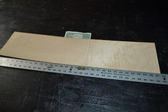 Curly Maple Raw Wood Veneer Sheet 7 x 31 inches 1/42nd 2305-89