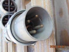 Appleton AEP10453 Clamping Ring Plug Weatherproof 100A 4W 4P PIN / SLEEVE