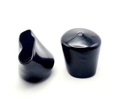 2″ Black Round Tubing Pipe End Cover Caps PVC Vinyl Flexible Rubber Tube Plug