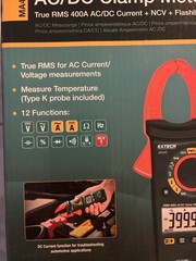 Extech MA445: True RMS 400 Amp AC/DC Clamp Meter with NCV