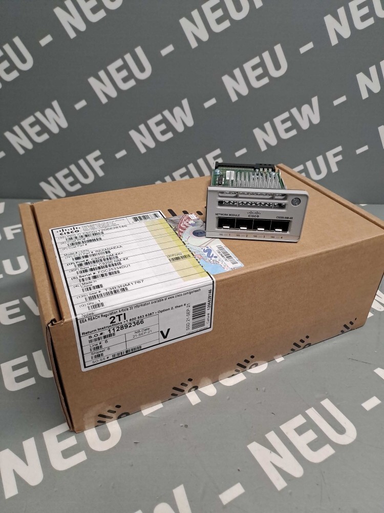 C9200NM4X – CISCO – C9200-NM-4X / Cisco Catalyst 9200 Module 4 X 10G NEW