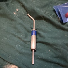 Dental Ultrasonic Scaler Handpiece Tip Insert Tool, Blue/Silver Angled Tip