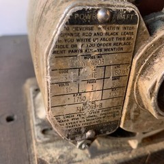 2 Vintage Motor Combo – Montgomery Ward ProCraft 1/4 HP + Janette Electric SL133