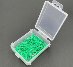 400* Dental Plastic Wedges Concave Design Arc Diastema Wedge w End Circular Hole