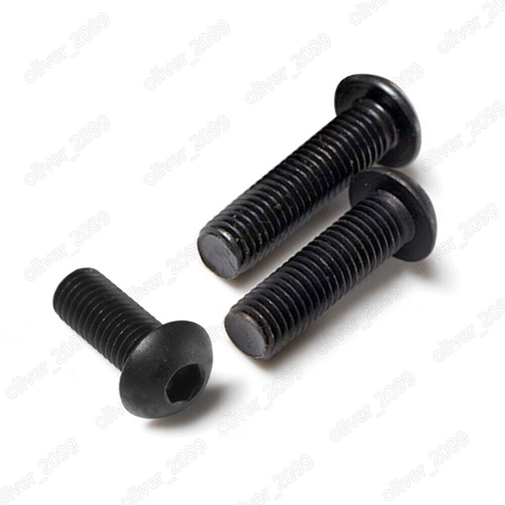 Black 304 Stainless Steel Hex Socket Bolts Button Head Screws M3 M4 M5 M6 M8 M10