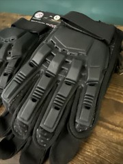 Rothco Armored Hard Back Duty Gloves Military Black Tactical Glove 2 Pairs Large