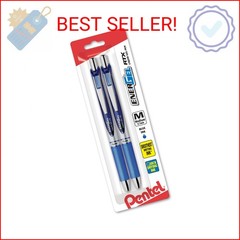 Pentel EnerGel Deluxe RTX Retractable Liquid Gel Pen, 0.7mm, Metal Tip, Blue Ink