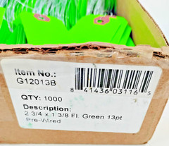 Tape Logic TLG12013B Pre-Wired Shipping Tags Green 2-3/4 x 1-3/8 1000 Pack