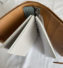 Filofax Norfolk A5 Leather Organizer Almond Brown Day Planner 6 Ring 9.4″ x 8.5″