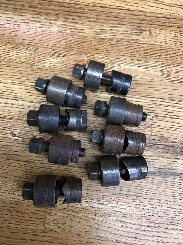 ( One Set ). Greenlee 1/2″ CONDUIT – 7/8″ Diameter Knock Out Punch Die