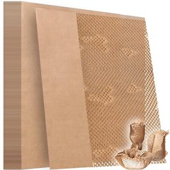 50 Pcs, 10.6″ x 14.5″ Bubble Cushioning Wrap Honeycomb Packing Paper Sheets