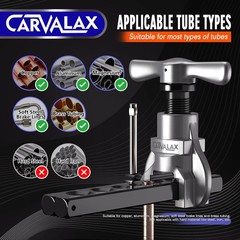 45° Eccentric Flaring Tool Kit for Copper, Brass, and Aluminum Tubing, Single Fl