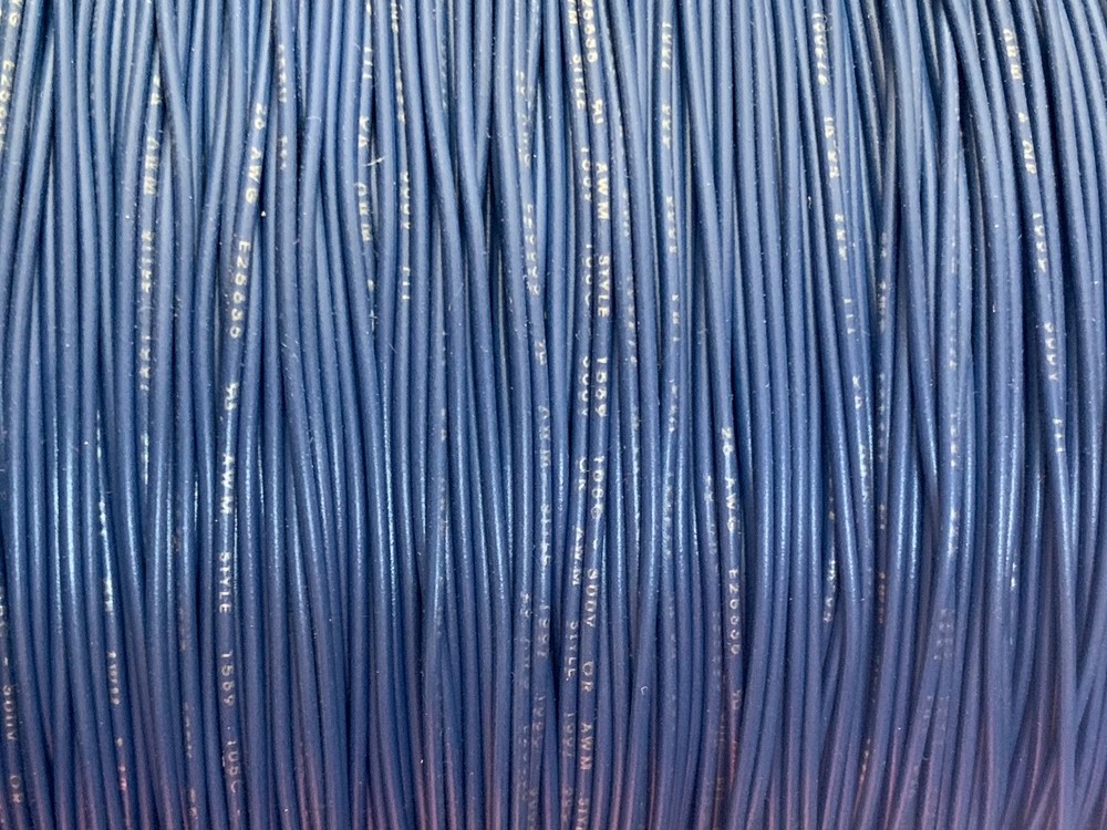 500 FT REEL UL1007 20 AWG BLUE Hook Up Lead Primary Wire TINNED Stranded 300V