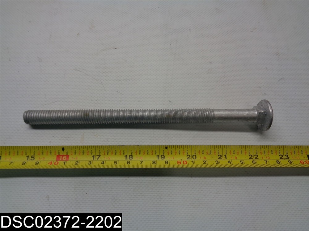 QTY=20 Pounds (2 Boxes x 10 Pounds) Hillman 1/2-13×8 Galvanized Carraige Bolts