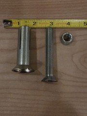Lot Of 5 Hollo-Bolt Flush Fit by Lindapter M12 Measurement Shown In Photos