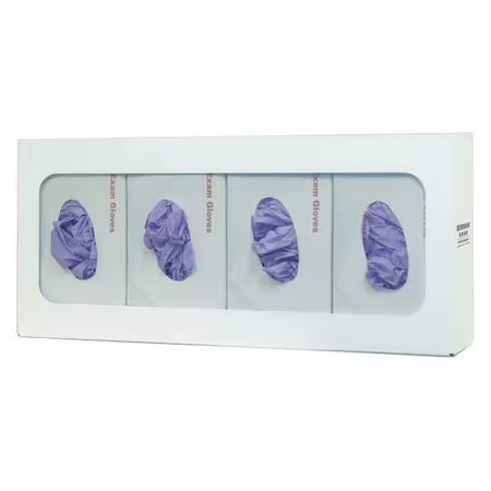 Bowman Dispensers Gb-059 Glove Dispenser, Steel, Holds (4) Boxes , White , 10