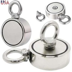 500/700LBS Fishing Magnet Large Heavy Duty Super Neodymium High Power W/ Handle