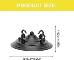 Creative Multi Hook Ceiling Plate Chandelier Pendant Light Fixture Holder
