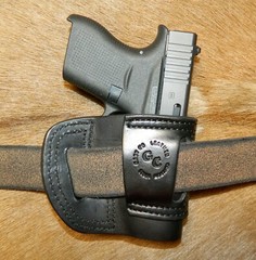 Gary C’s Leather Avenger OWB Left Hand HOLSTER fits the Glock 43 9mm