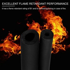 2Pcs 1-1/4″(32mm) ID x 6Ft Pipe Insulation Foam Tube