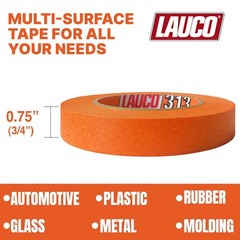 LAUCO Orange Automotive Refinishing Masking Tape – Autobody Painter’s Tape,