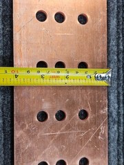 Harger Ground Bar GBI14424C 1/4 x 4 x 24 in C-Pattern 7/16 in Diameter Hole
