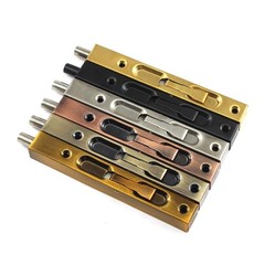 6 Inch Stainless Steel Slide Door Latch Bolt Black Flush Bolt with Screws for…