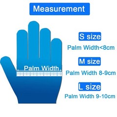 3000pcs Nitrile Exam Gloves Durable Thicken 4mil Non-Latex Powder Free S/M/L/XL