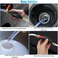 Siphon Hand Pump Portable Manual Car Fuel Transfer Pump for Gas Gasoline Petrol
