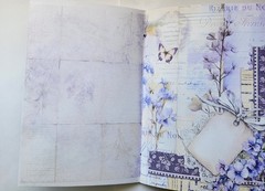Junk Journal Blank Booklet “LAVENDER DREAMS” Vintage Purples 40pgs