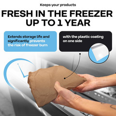 Brown Freezer Paper Roll 24″ X 1800″ (150 Feet) – Usa-Made Freezer Paper for Mea
