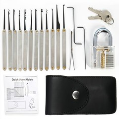 Educational Transparent Padlock Model Set for Lock Mechanism Study Beginners Kit