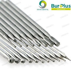 WAVE Dental Carbide Burs Straight Fissure Head Bur Latch 2.35mm RA For Low Speed