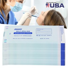Sterilization Pouches- 3.5 ” x 10 ” Dental Medical Self Seal Pouch Bag Up to 400