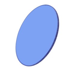 Microscope Blue Color Filter 45 42 35 32 mm Diameter for Biological Microscope