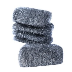16 Pads Steel Wool Grade # 4 Super Coarse Grade for Tough Cleaning, Mice Control
