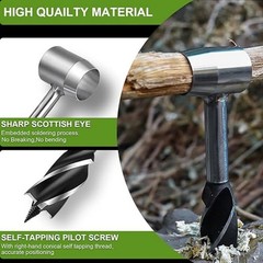 jussming Manual Spiral Auger Drill – Compact 150mm Hand-Powered Soil & Planti…