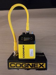 Cognex Industrial Wired Barcode Scanner / Vision Sensor with Yellow Cable