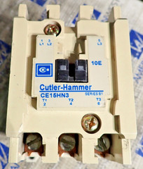 Cutler Hammer CE15HN3 600 VAC Contactor w/ 9-2703-1 120V Coil TESTED
